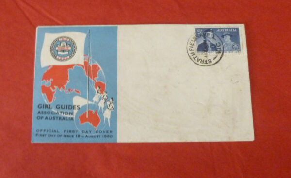 Australian Postage Stamp, 5d, 'GIRL GUIDES Association' First Day Cover, c.1960