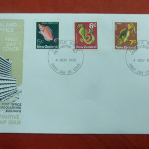New Zealand Postage Stamps, 'Definitive Stamp Issue' First Day Cover + extras, c.1970-71
