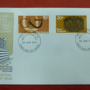 New Zealand Postage Stamps, 'Maori Artifacts' First Day Cover  + extras, c.1970-71