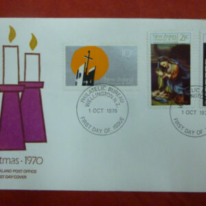 New Zealand Postage Stamps, 'Christmas 1970' First Day Cover  + extras, c.1970