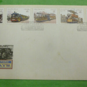 Australian Postage Stamps, 'Australian Historic Tramways' First Day Cover, c.1989